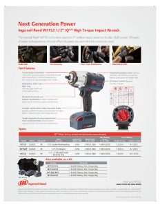 Ingersoll Rand 20V Brushless 1/2" Drive Cordless W7152-K22 (High Torque) - Image 3